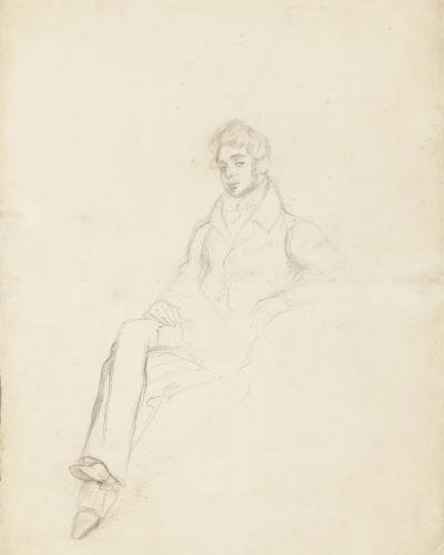 Eugène Delacroix, Sketch of Anatole Demidoff, 1833