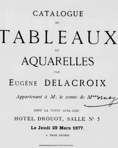 Druout Auction Catalogue Comte de Mornay's Estate, 1877