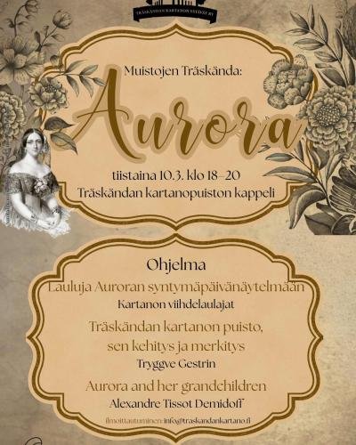 Flyer for Aurore Event